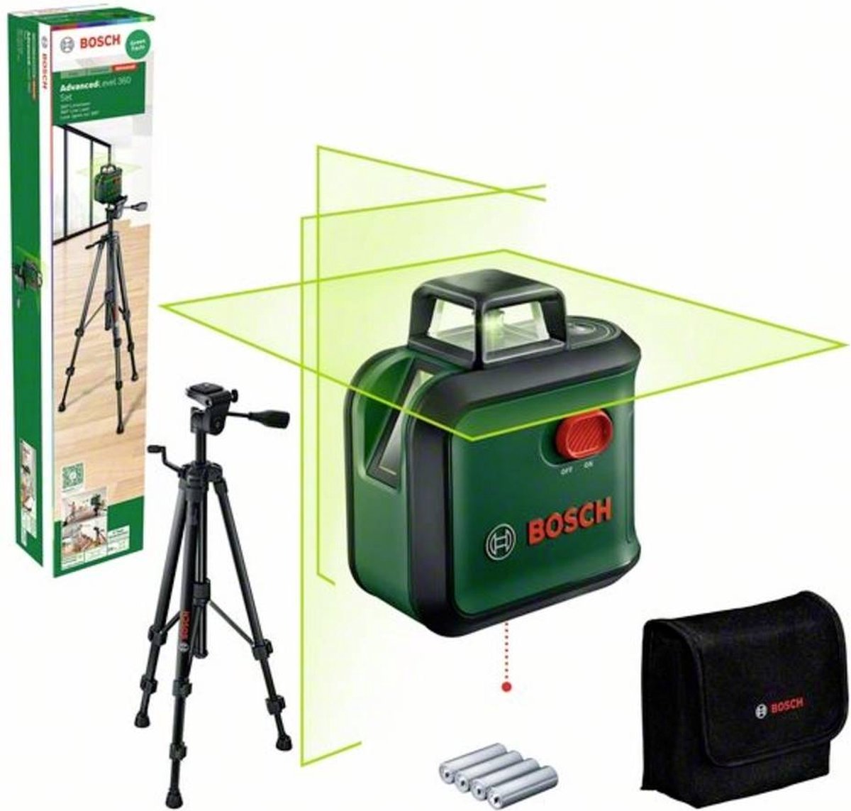 Láser de línea verde de 360° Bosch nivel avanzado 360 | conjunto - 0603663b07