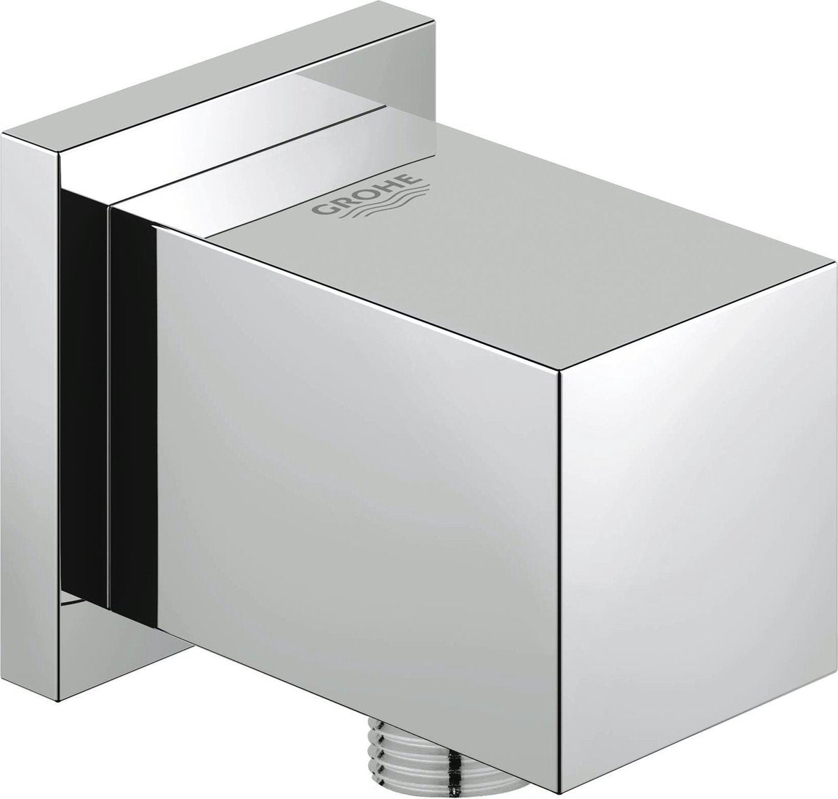 Grohe euphoria cube wandaansluitbocht buitendraad beveiliging tegen terugstroming chroom