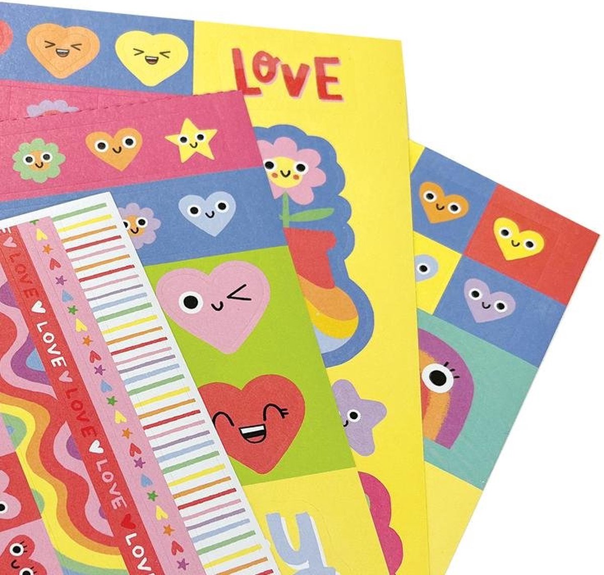 Libro de pegatinas ooly stickiville corazones felices