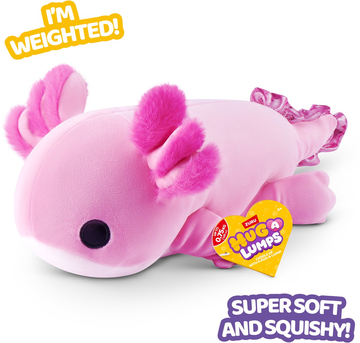 Peluche Zuru Ajolote Pesado Peluche 35 cm Confort.