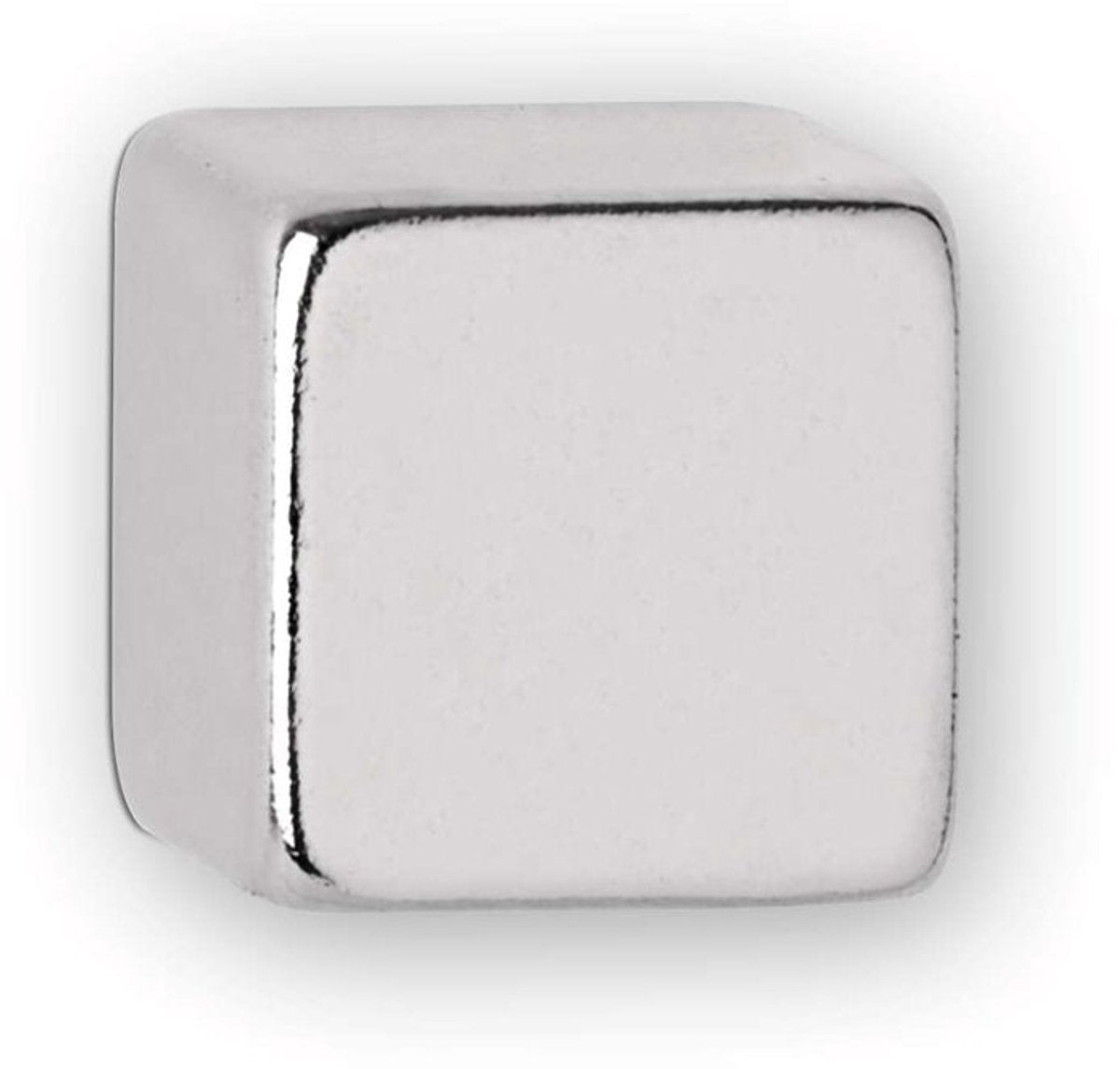 Magnete Maul al neodimio - cubo - argento - metallo - 10 pezzi - 1 x 1 x 1 cm