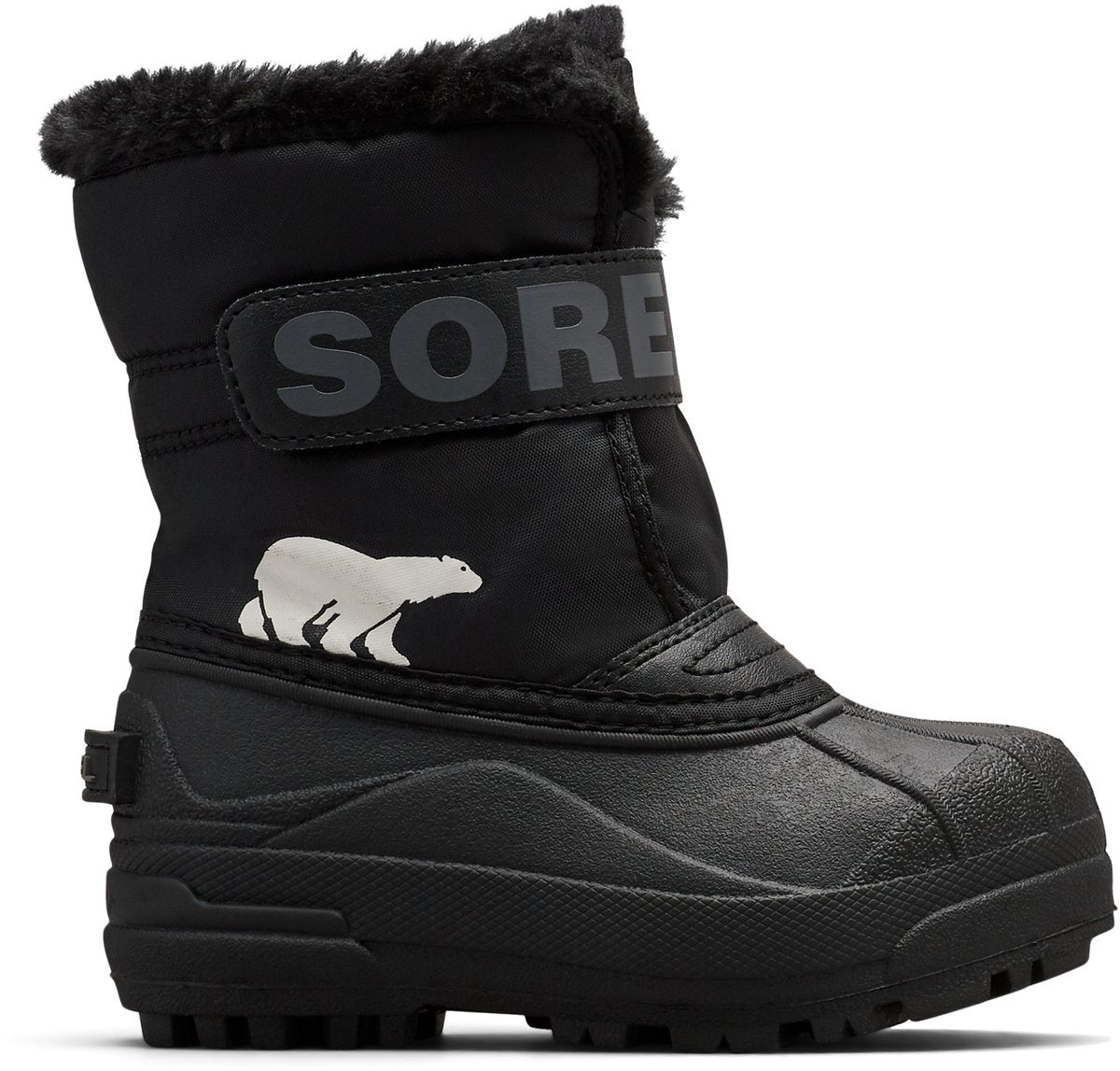 Sorel Childrens Snow Commander™ Boot Youth Botas de nieve pequeñas unisex - Negro, Carbón - Talla 29