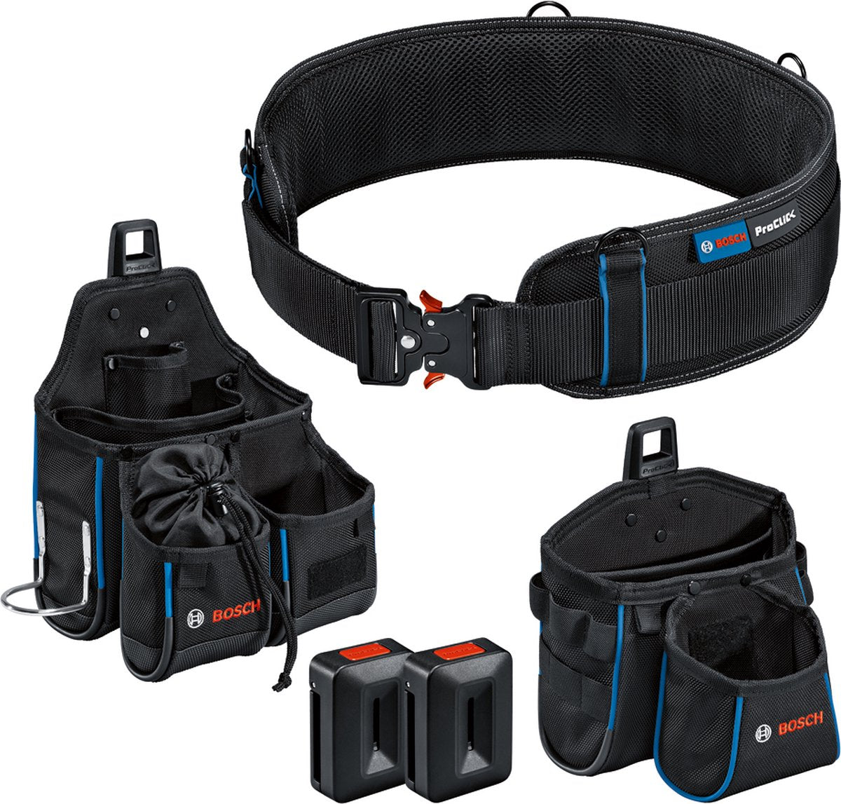 Bosch professional proclick kit 93 cinturón de herramientas - negro