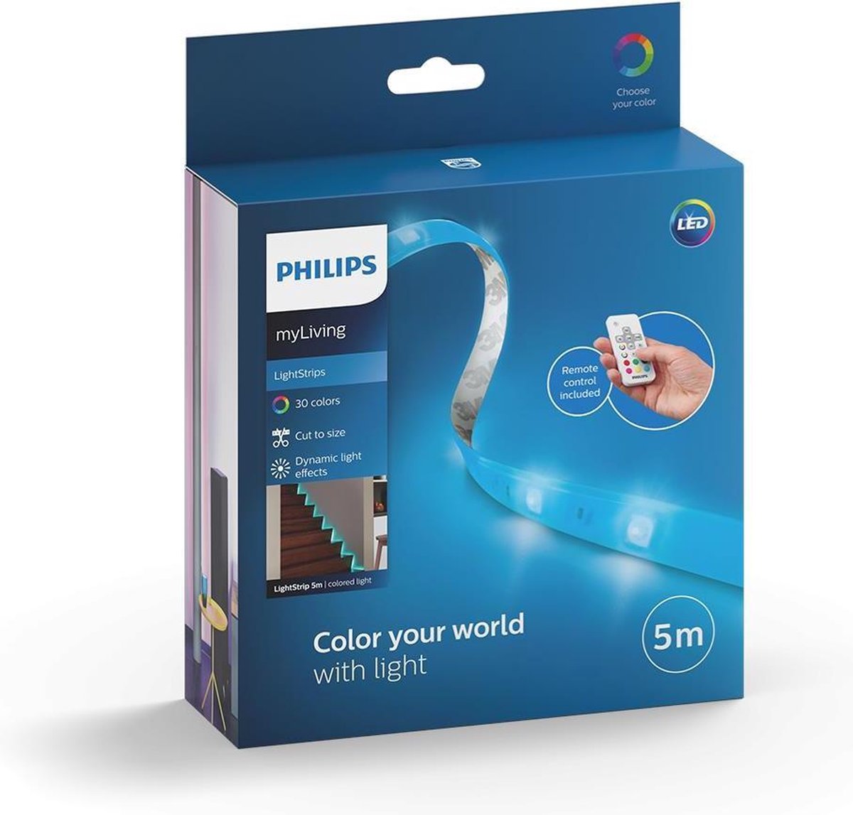 Tira de luz LED Philips - luz de colores - 5m