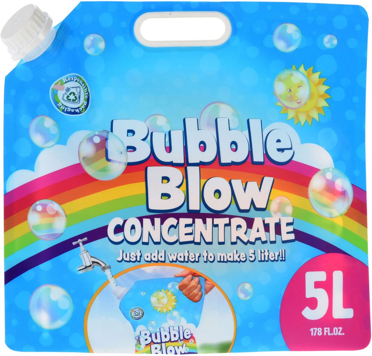 Mezcla concentrada de vejiga de burbujas con bolsa de agua, 5 litros