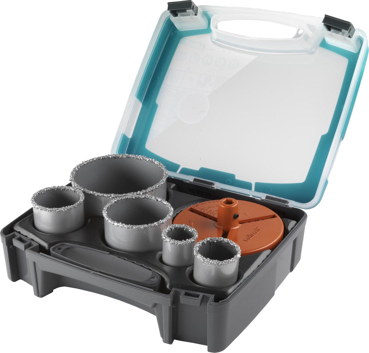Wolfcraft - set di seghe a tazza da 33 a 103 mm - per pietra - 7 pezzi - 5424000