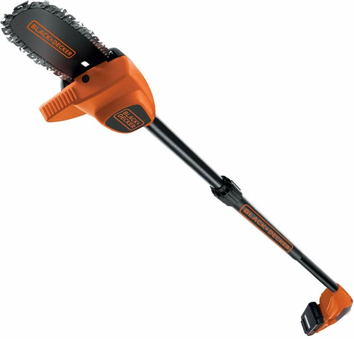 Sega per rami leggera al litio Black+decker 18v. 2.0ah. Lunghezza della spada 20 cm. autonomia: 100x3,5cm - gpc1820l20-qw