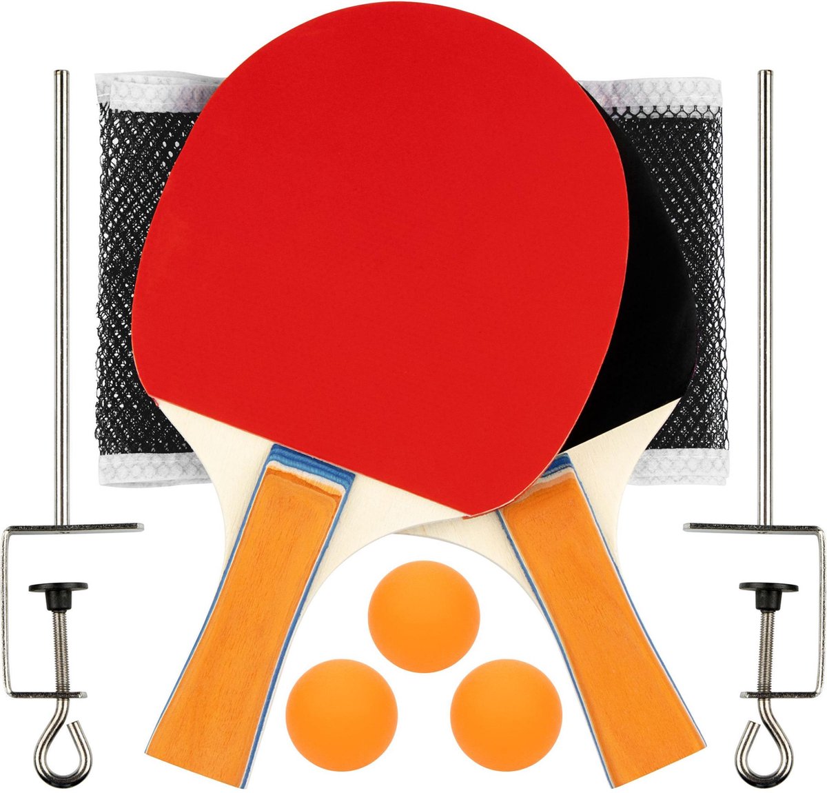Set da ping pong Avento - completo - nero rosso