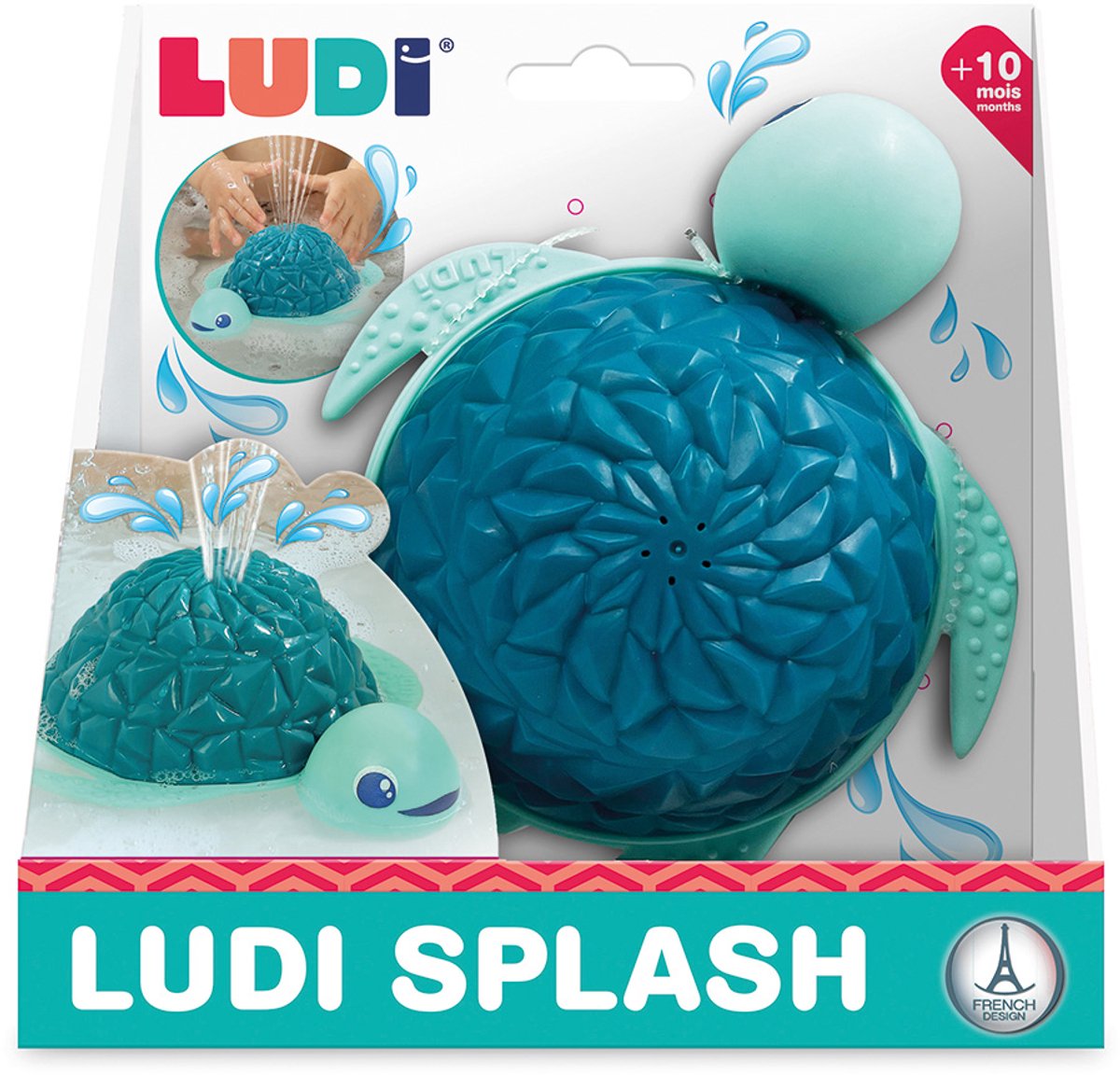 Ludi - fuente de agua de juguete para el baño con luz