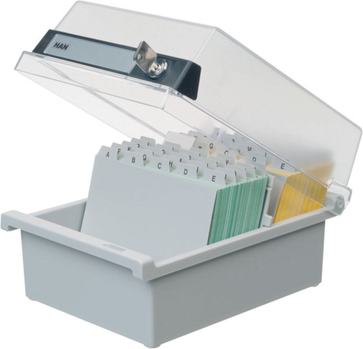 Han 966-s-631 indice delle carte grigio chiaro numero di carte (max.): 800 carte in formato A6 orizzontale