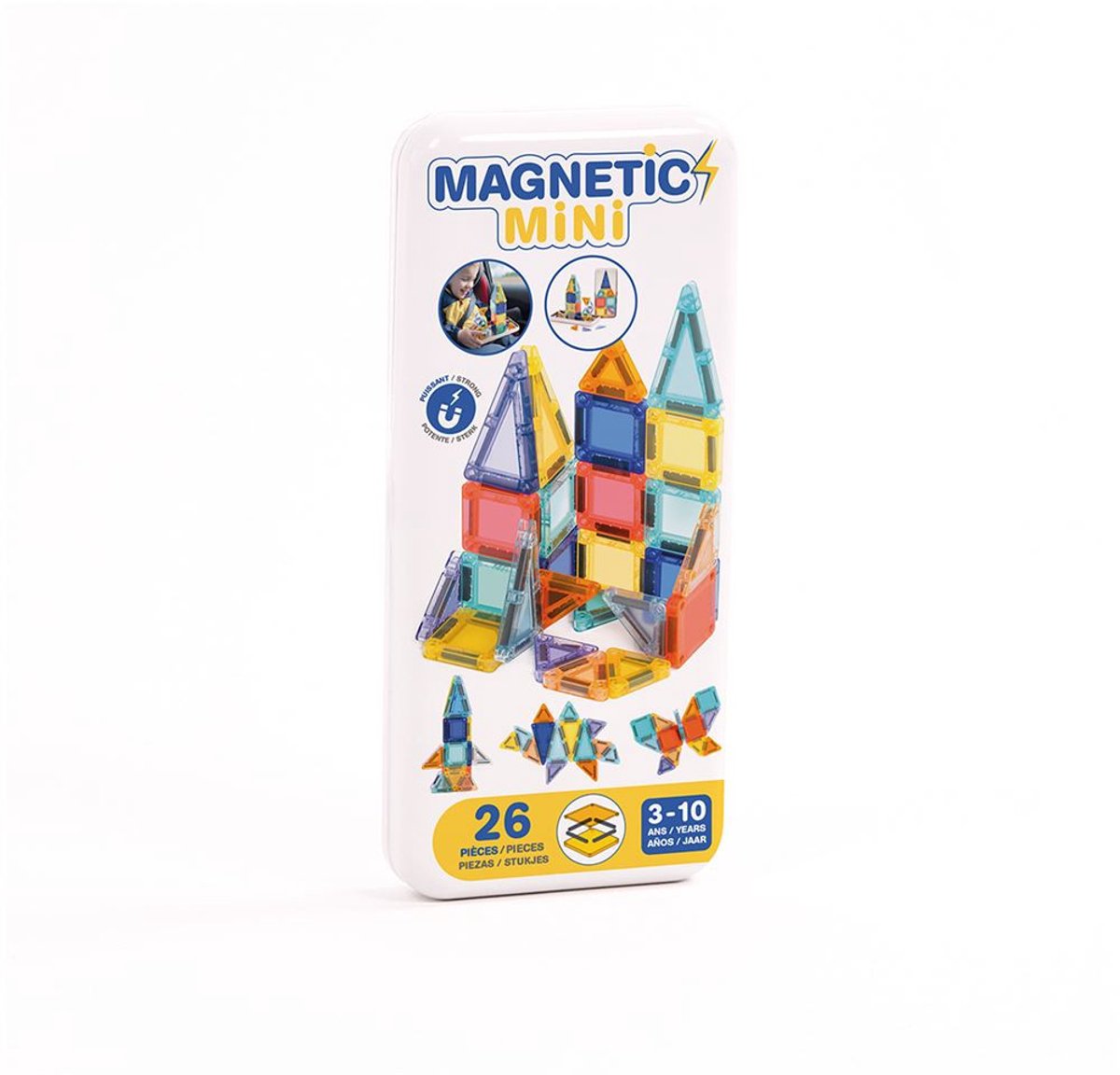 Ludi - magnetische tegels - magnetische panelen - magnetic tiles - 26 stuks -