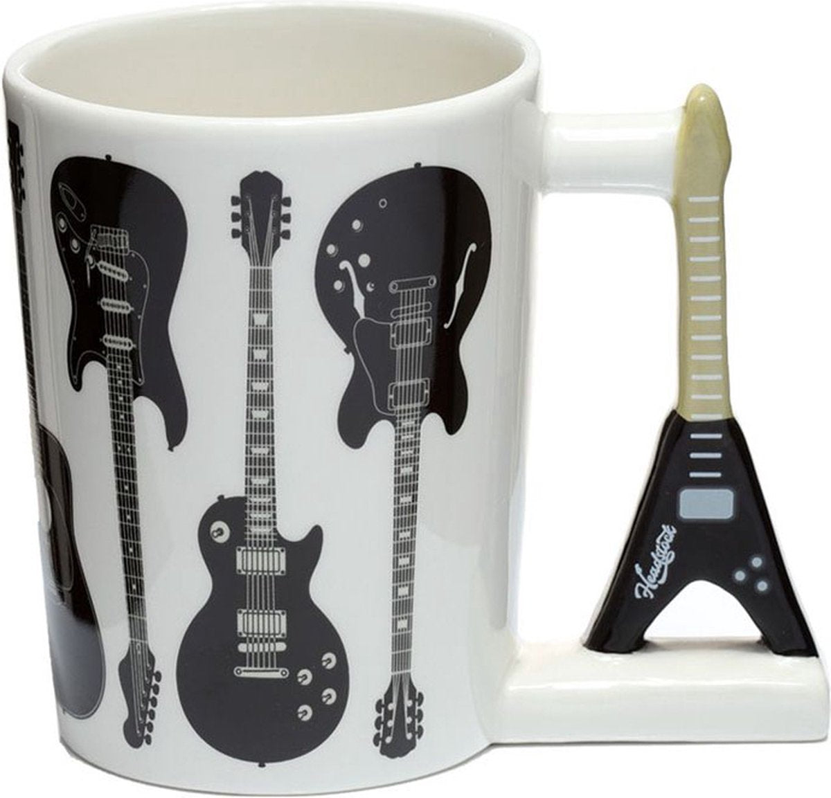 Headstock Rock Guitar - Taza de cerámica formada