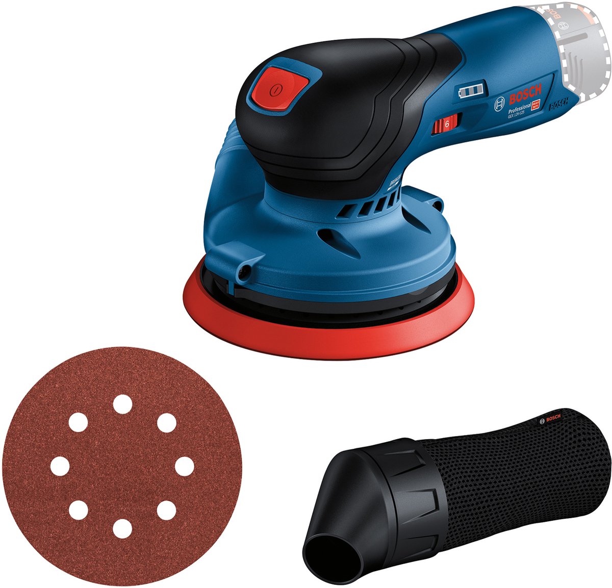 Levigatrice eccentrica Bosch professional gex 12v-125 corpo base 12v - 0601372101