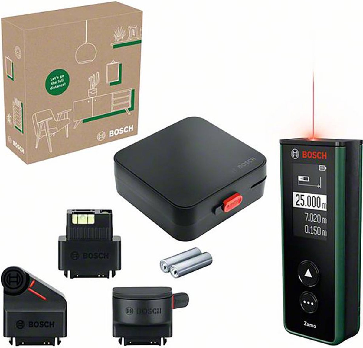 Set telemetro laser Bosch Zamo verde | comprese le batterie - 06036729z1