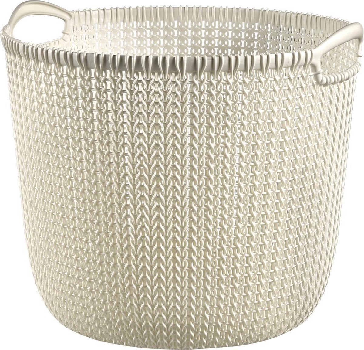 Curver knit opbergmand - rond - 30 liter - wit