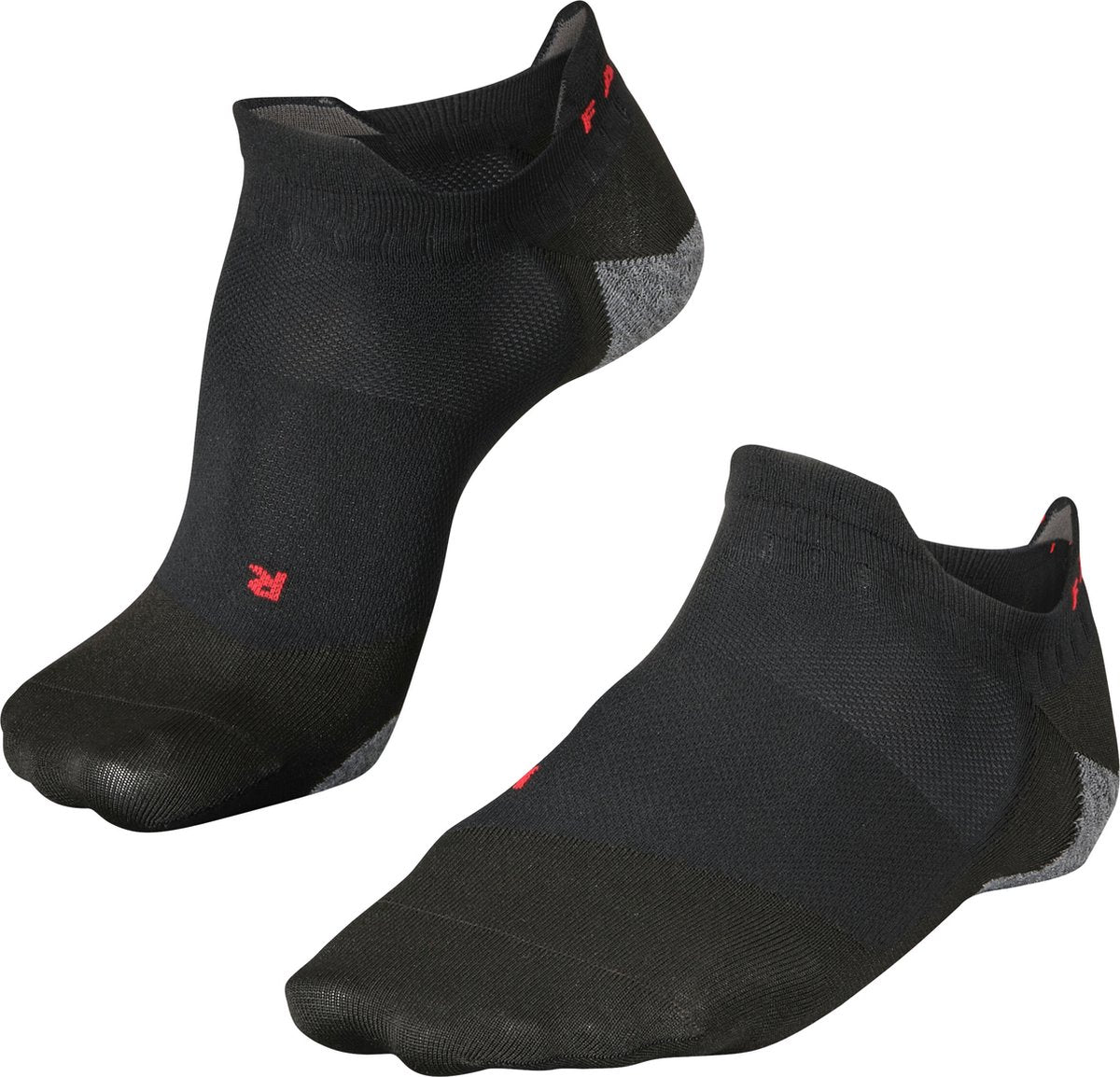 Falke ru5 race invisible anti-blaar functioneel materiaal hardloopsokken heren zwart - maat 46-48