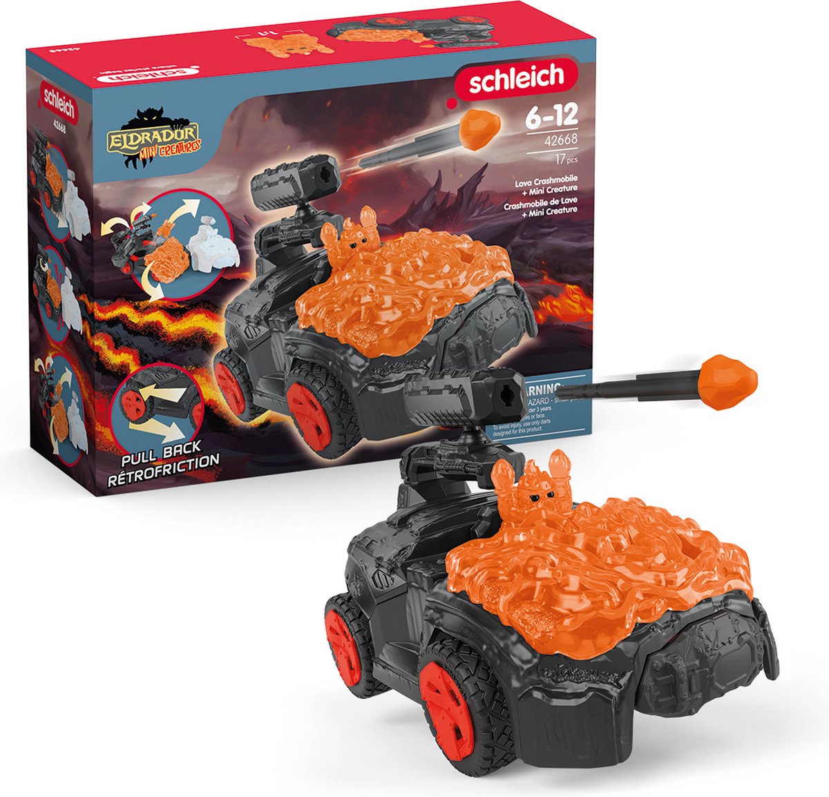 Schleich Eldrador Lava-Crashmobile con mini creatura