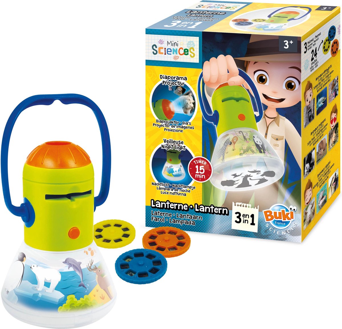 Buki France Buki - lámpara de noche con proyector y temporizador