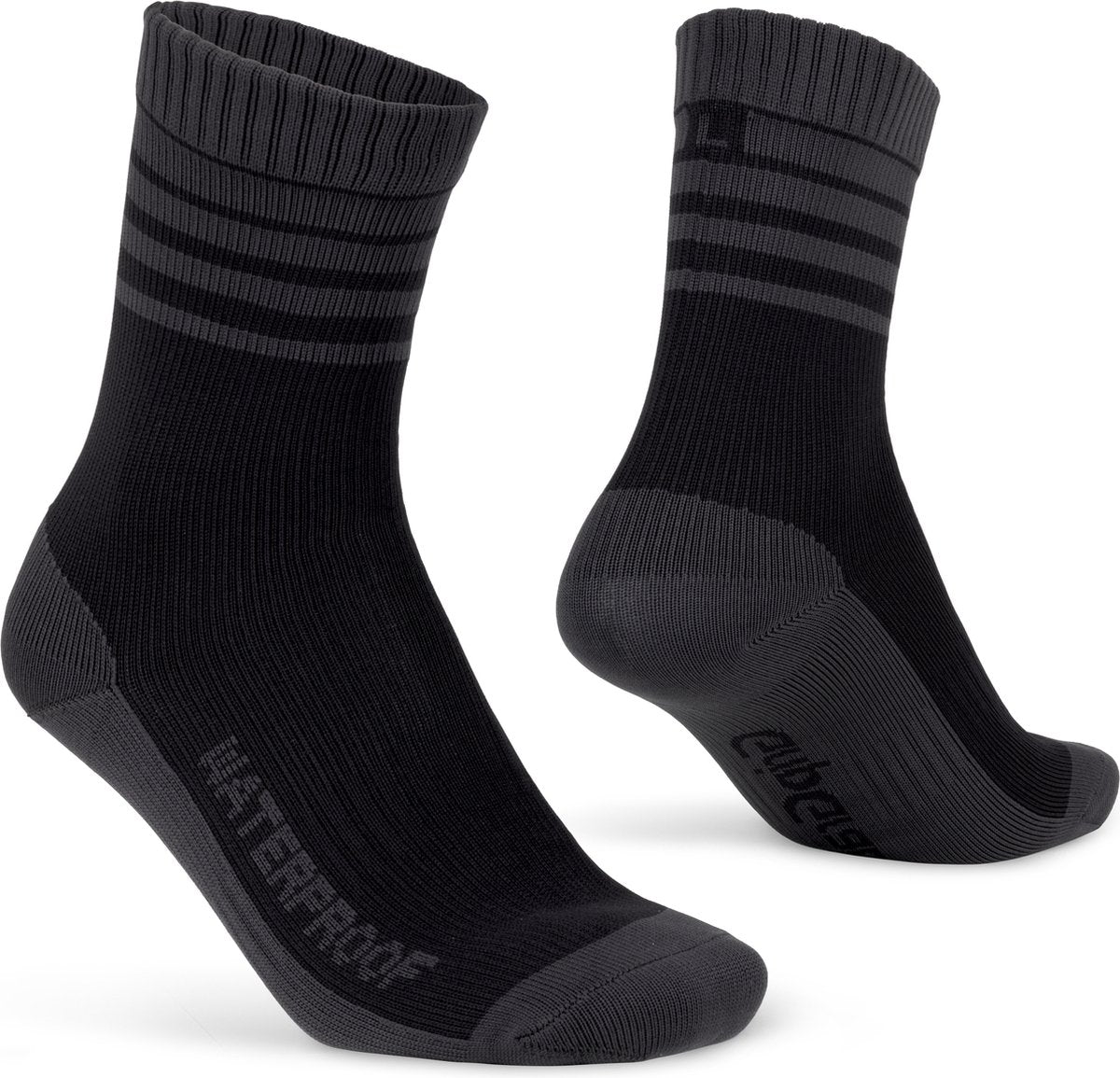 Gripgrab - calcetines de ciclismo de invierno impermeables con forro de lana merino - negro - unisex - talla XL