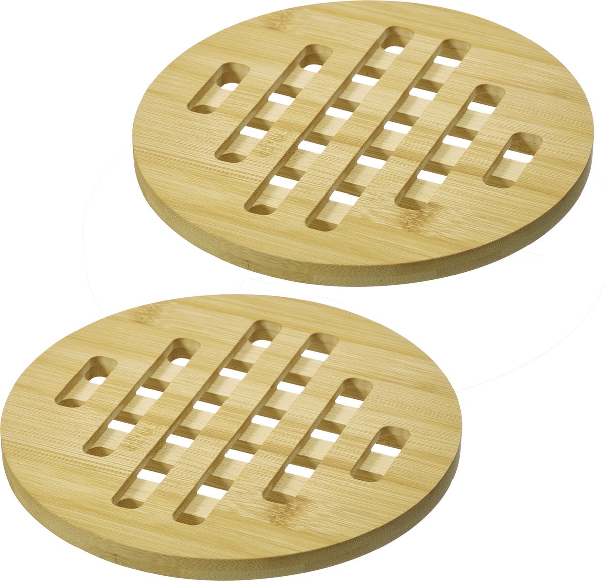 Sottobicchieri Westmark tapas + friends – sottobicchieri rotondi per proteggere il tavolo da graffi e bruciature, ideali per il tavolo da pranzo – bambù, 20 cm, 2 pezzi