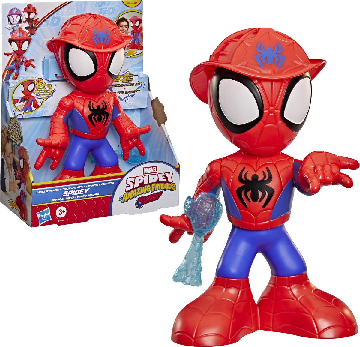 Hasbro Marvel Spidey e i suoi fantastici amici Dance 'n Rescue Spidey - 25 cm