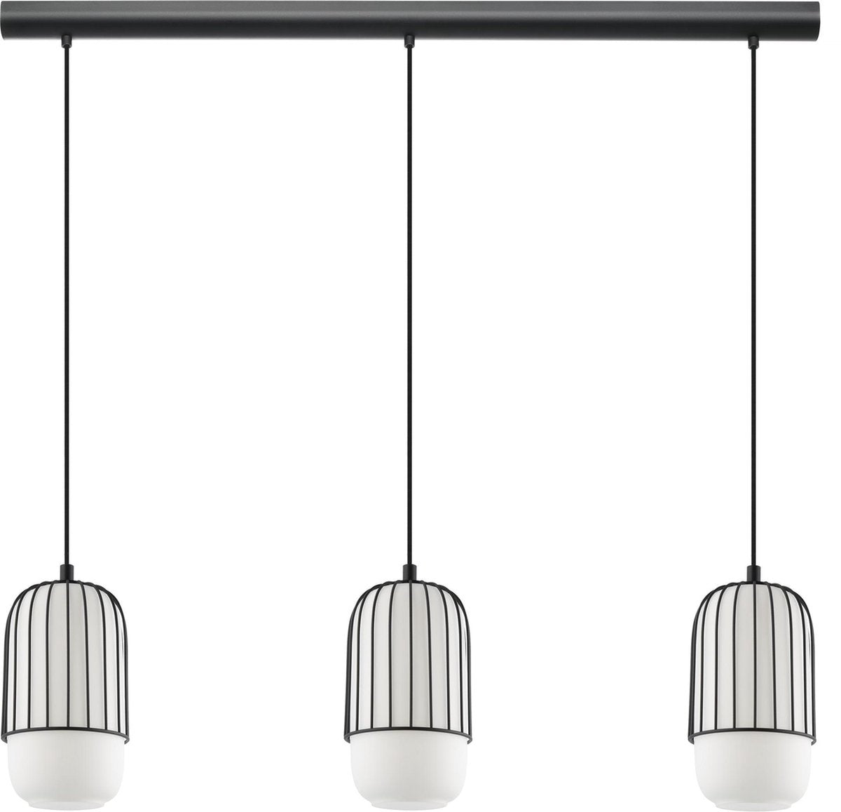 Eglo muleges hanglamp - e27 - 96 cm - zwart wit