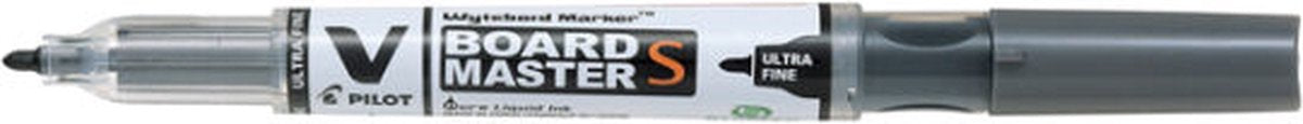 Pilot v-board master whiteboardmarker, ronde punt, 0,8 mm, zwart 10 stuks