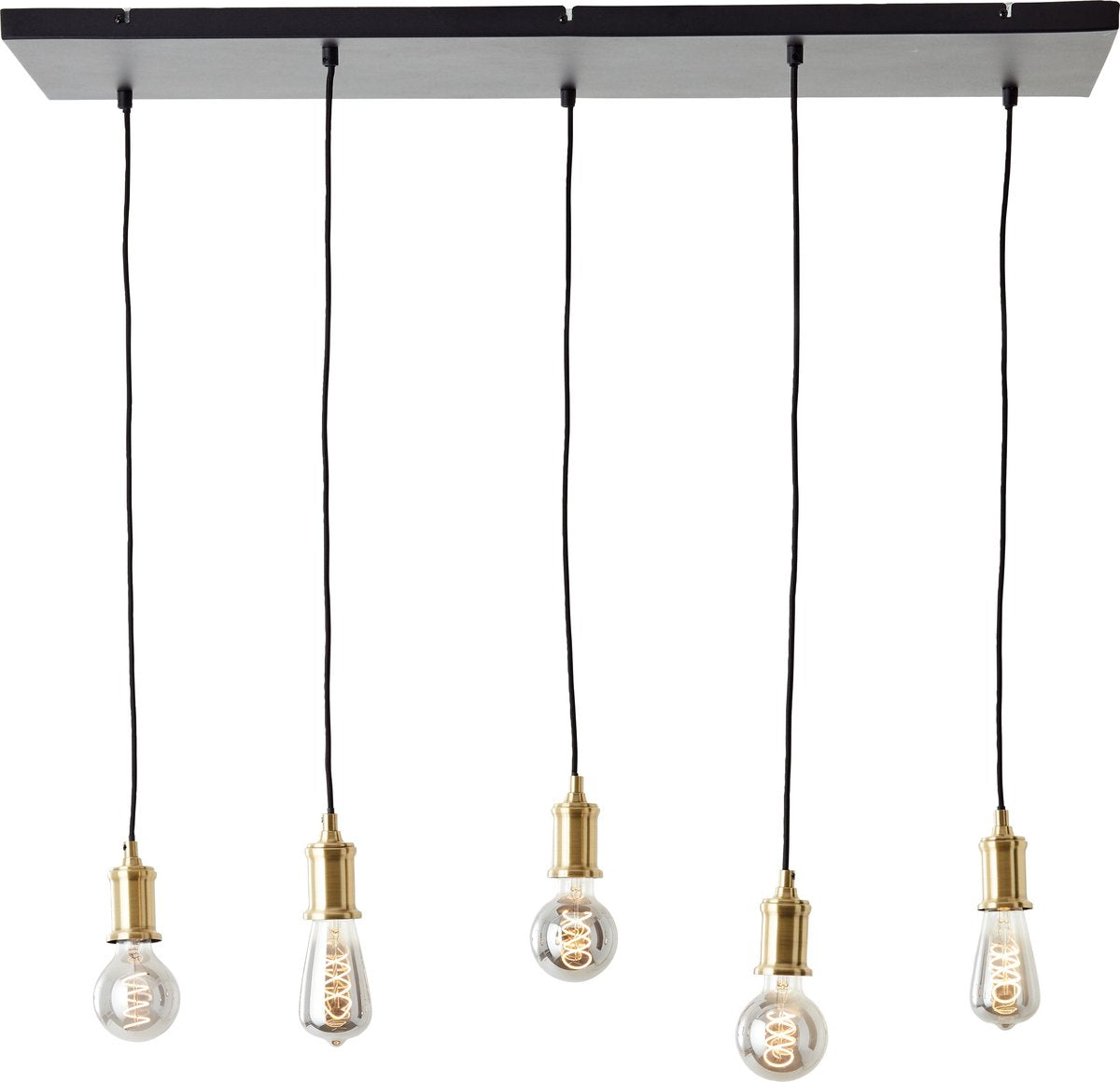 Brilliant darcia - lampada a sospensione - e27 max 5x60w - nero
