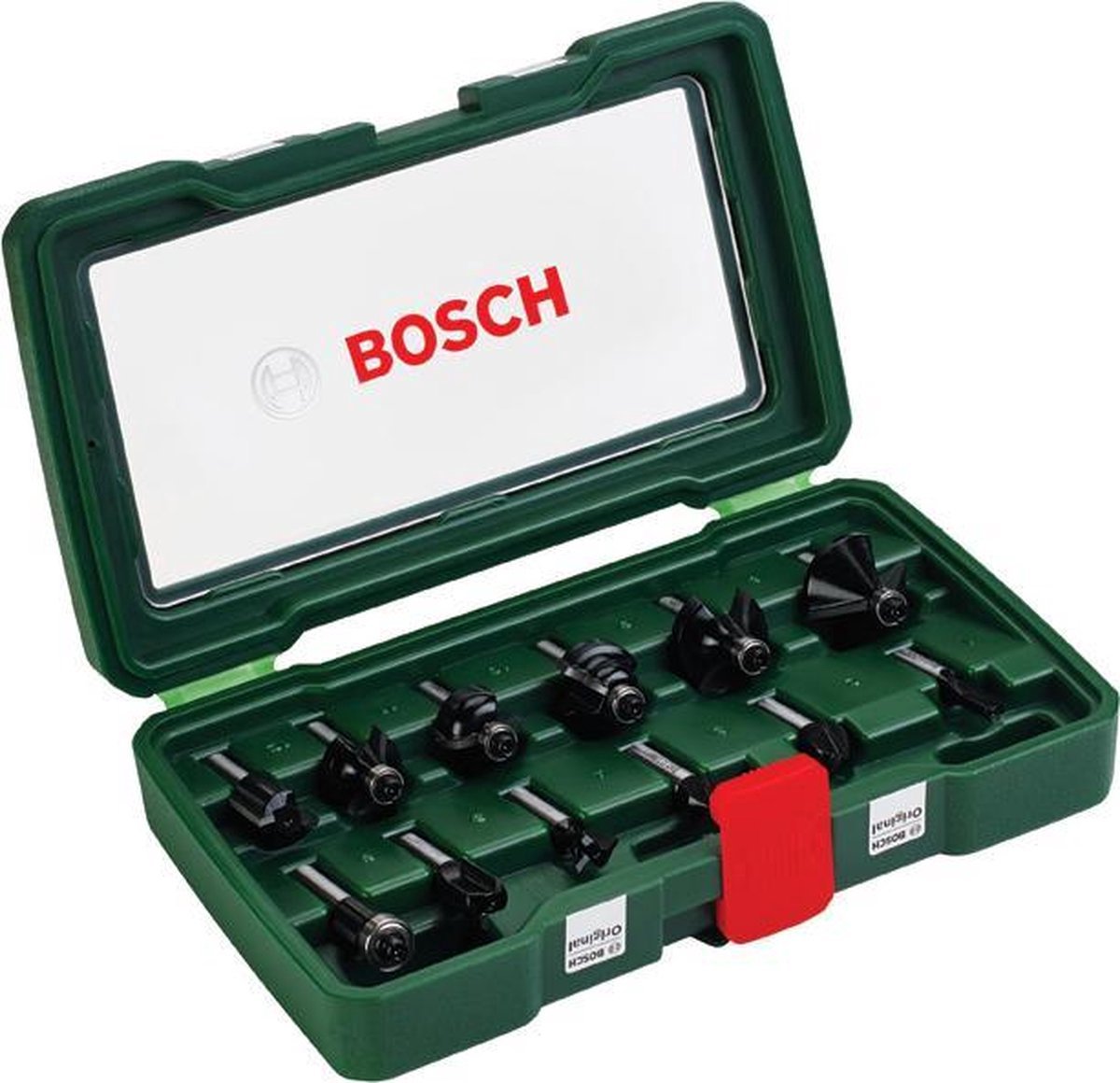 Frese per legno Bosch - 12 pezzi - gambo 8 mm