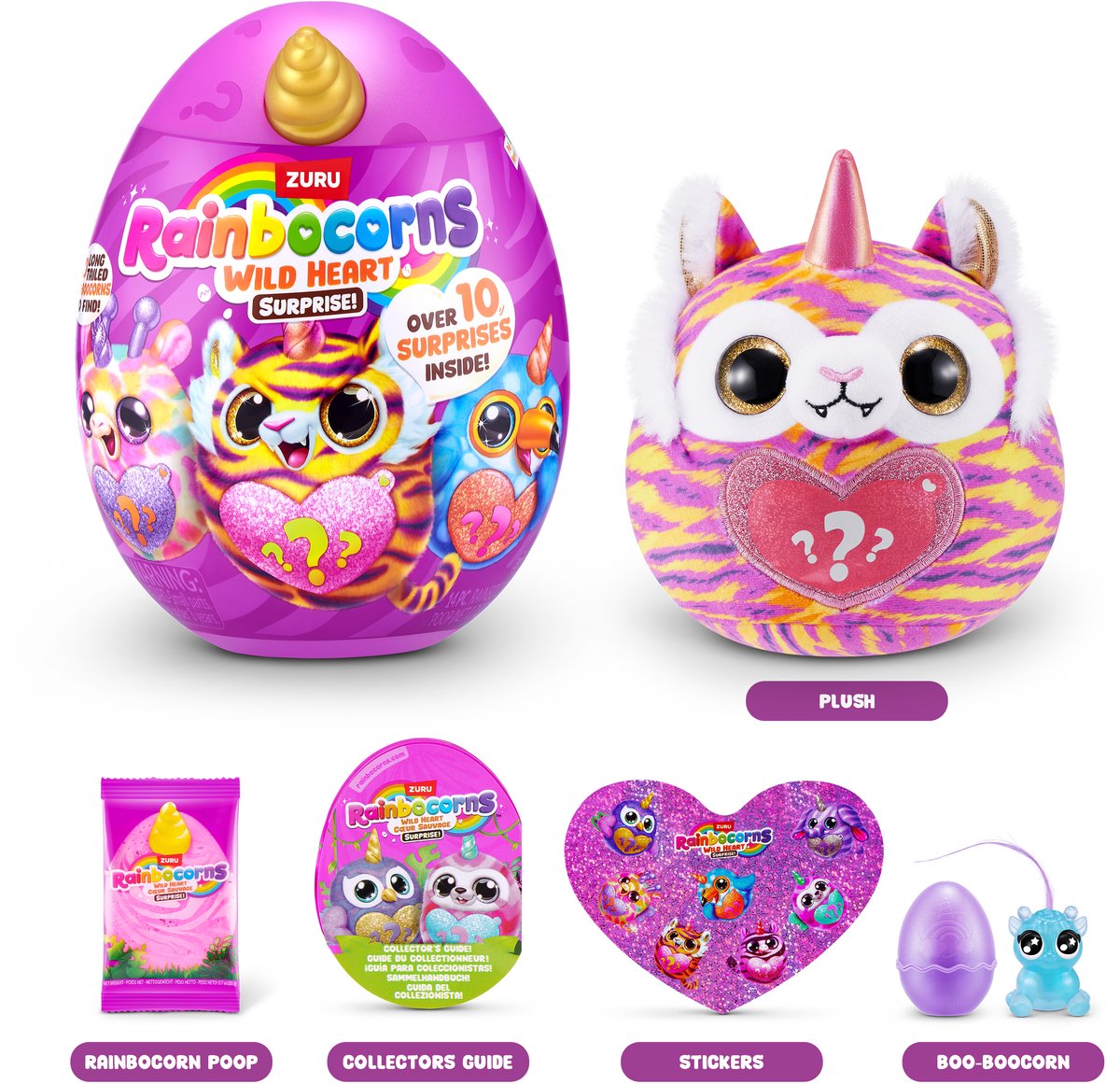 La sorpresa del corazón salvaje de Rainbocorn (tigre)
