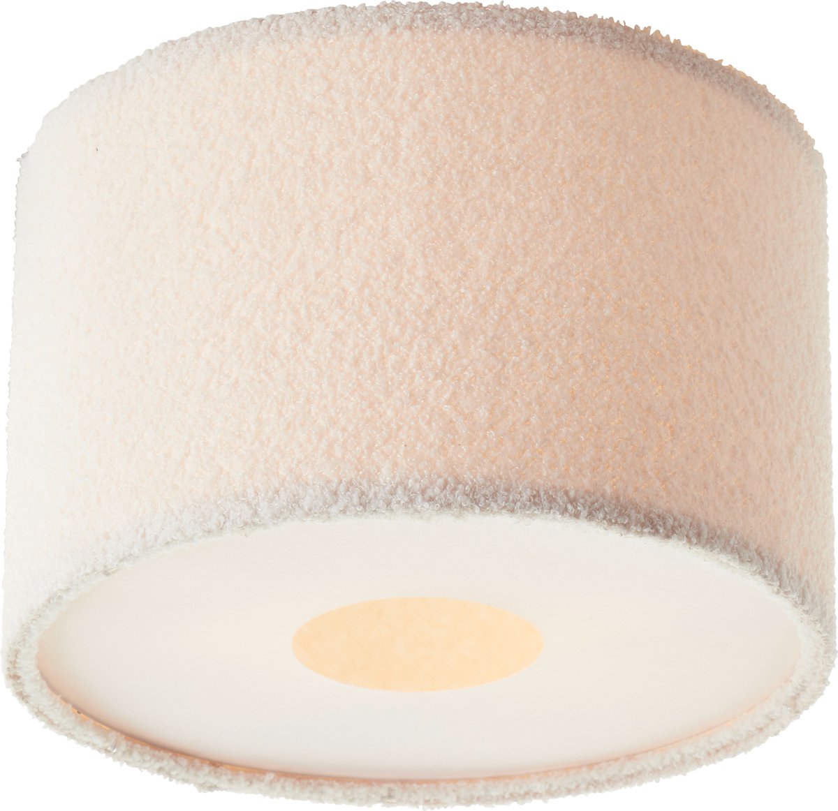Brilliant teddy - lampada da soffitto - e27 max 1x25w - tessuto teddy - beige