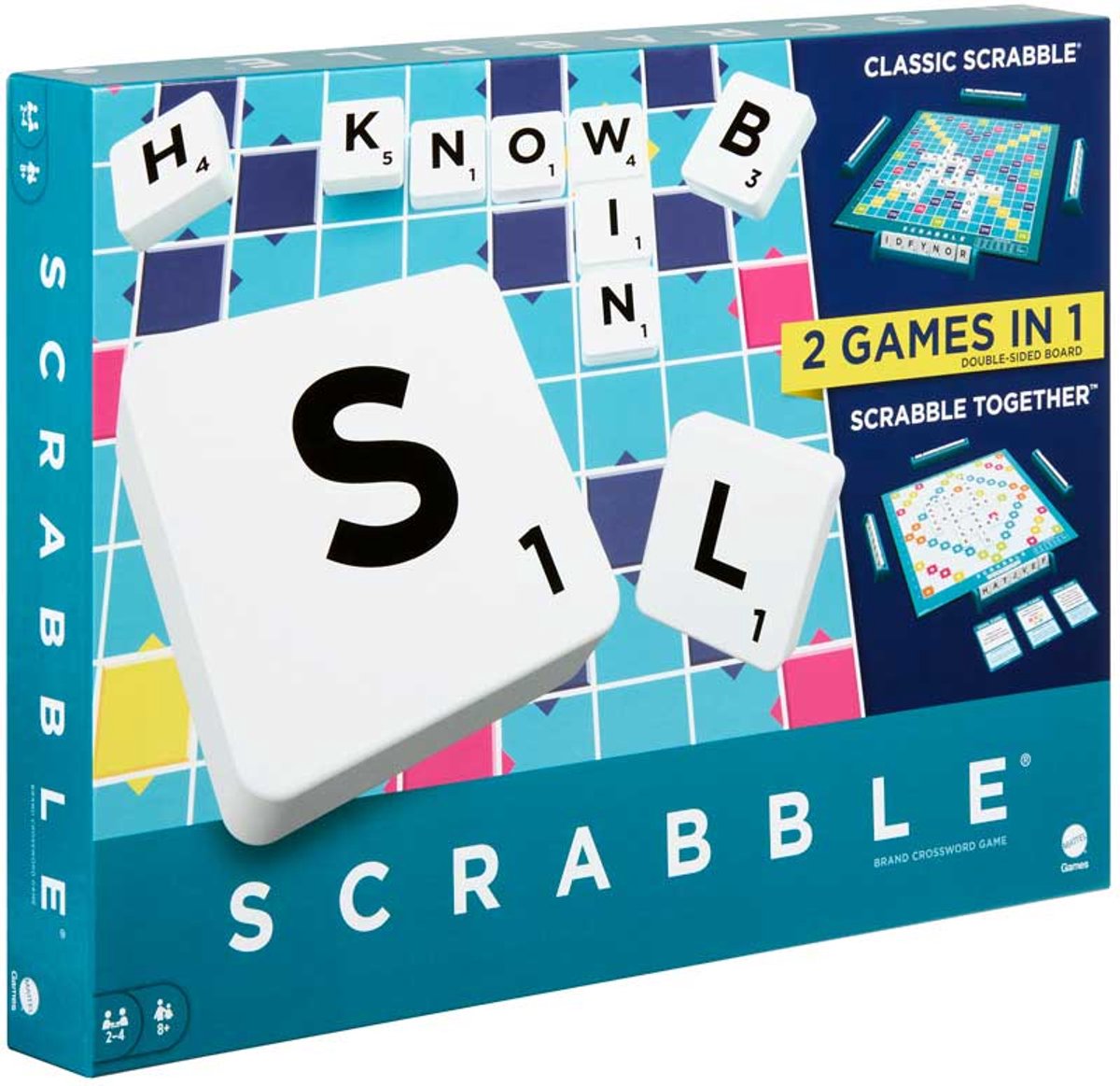 Mattel games mattel scrabble, bordspel, lateraal denken, 8 jaar