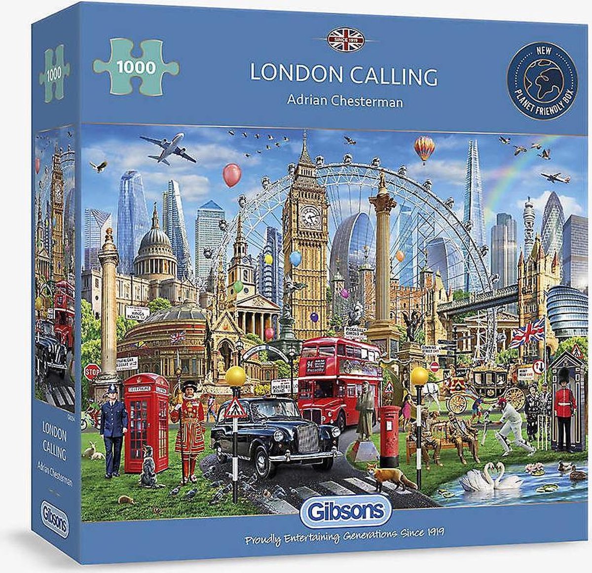 Gibsons - London Calling (di Adrian Chesterman) - 1000 pezzi 68×49 cm (l×a) - puzzle per adulti