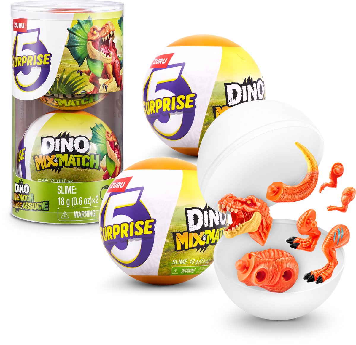 5 mix dino a sorpresa abbina 2 pezzi di zuru