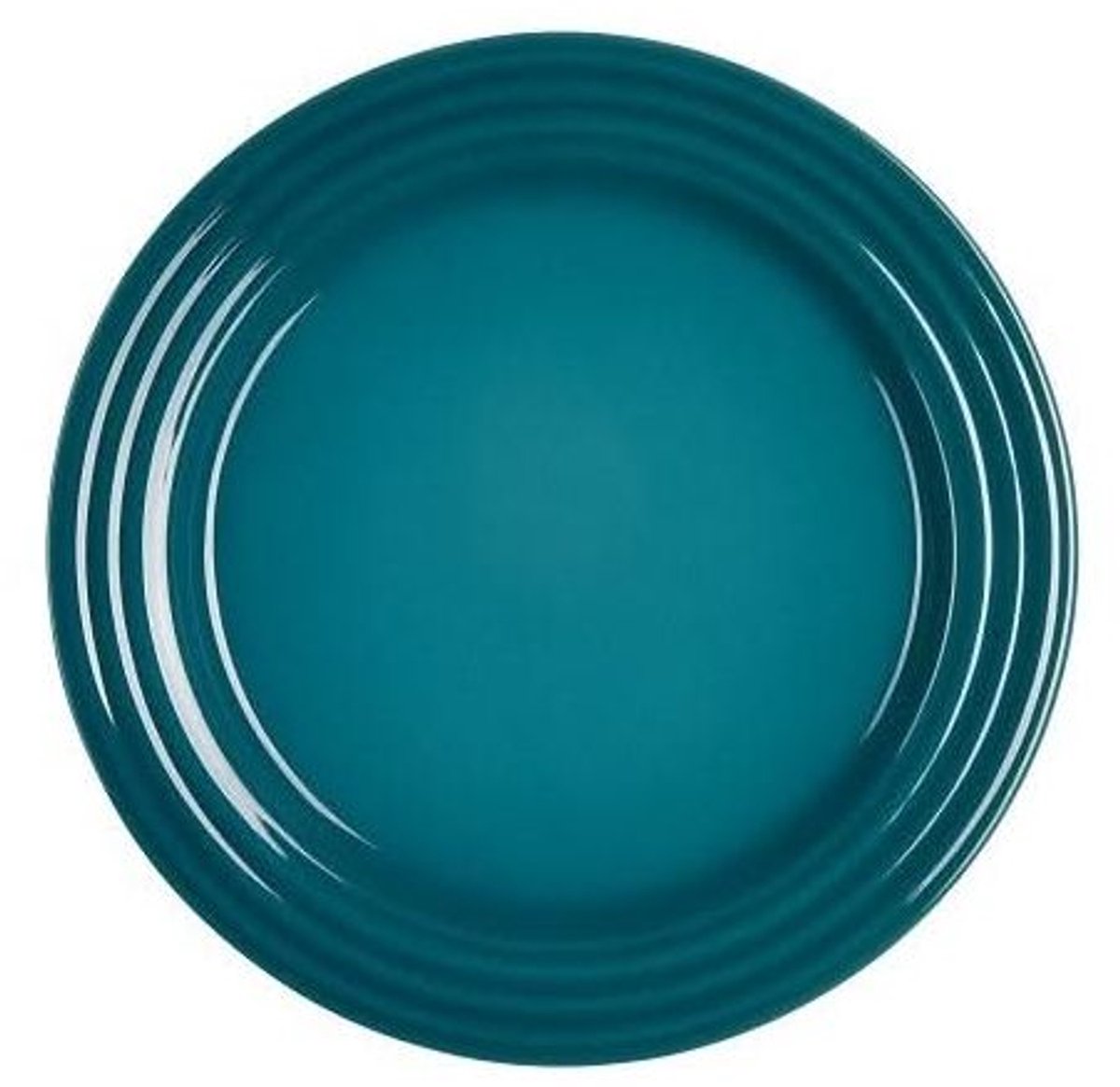 Plato de desayuno plato postre le creuset - verde azulado profundo - ø 22 cm