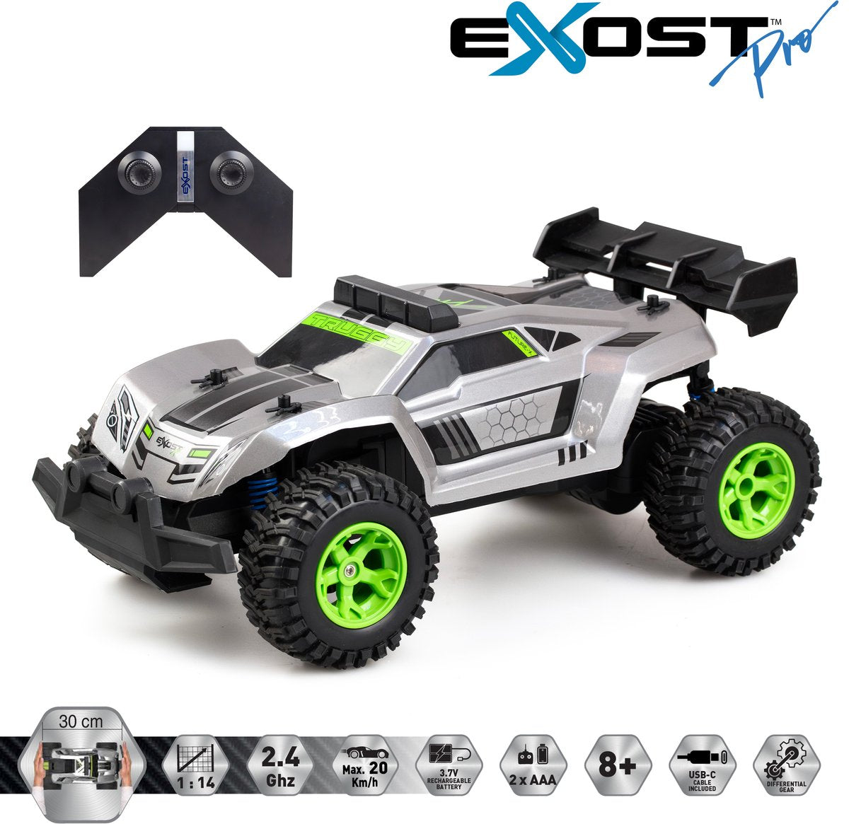 Exost rc pro Future x 1:14 - coche controlable incl. batería recargable - alta velocidad
