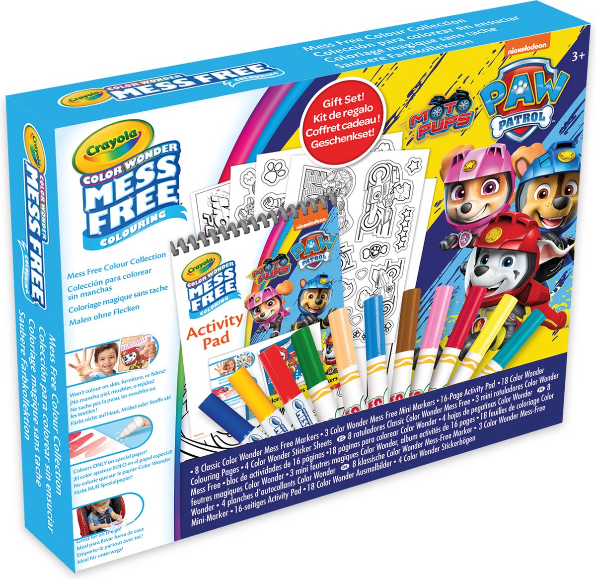 Crayola color wonder licensed gift set - paw patrol