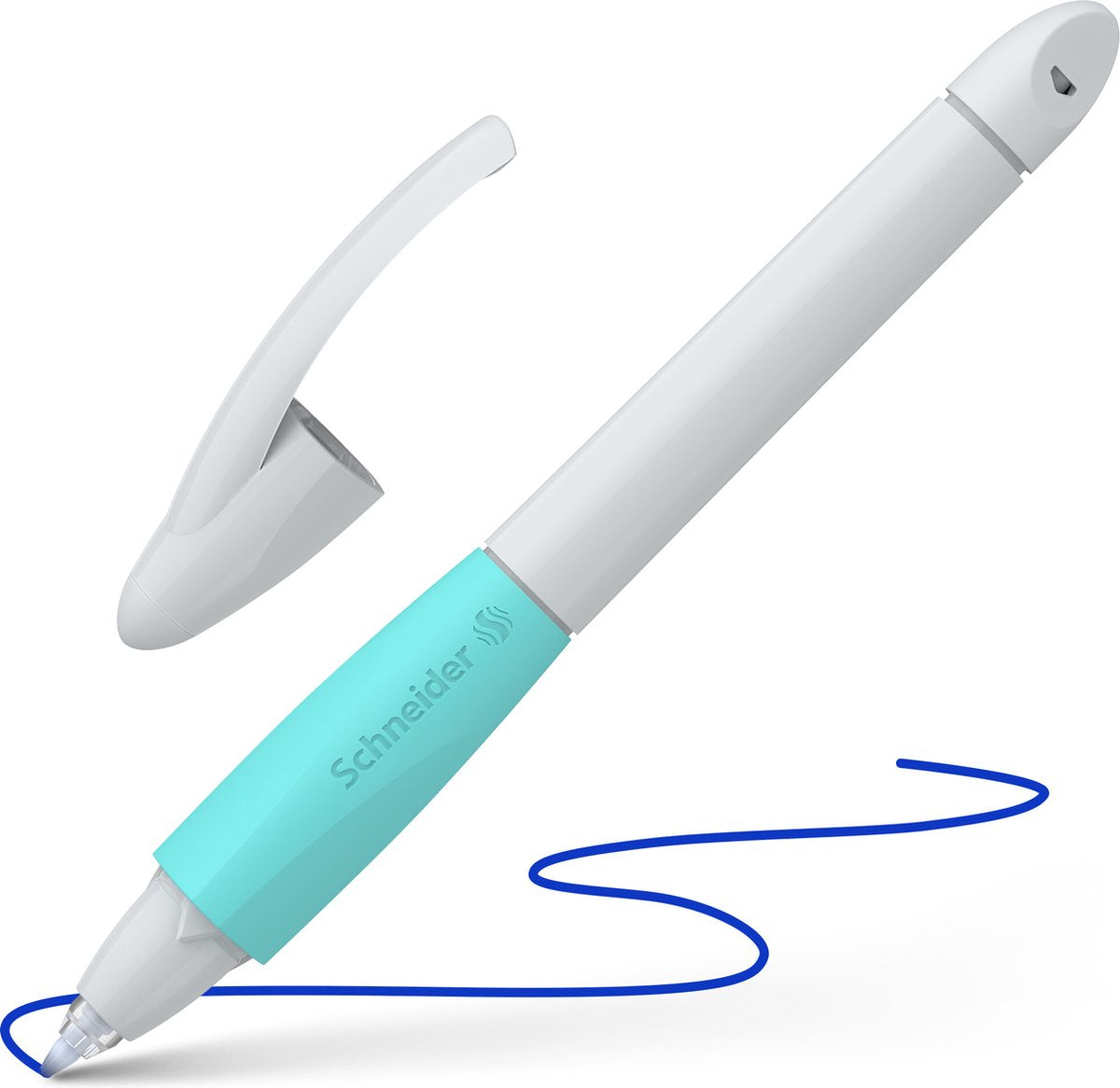 Instrumentos de escritura schneider rollerball - bola base - gris claro turquesa - punta m - s-188331