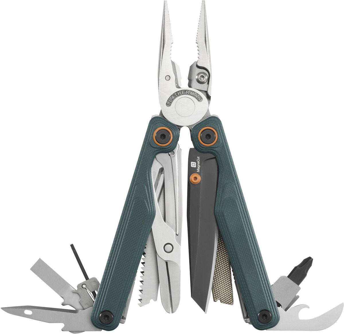 Leatherman - multiutensile wave alpha - 16 utensili, cascadia