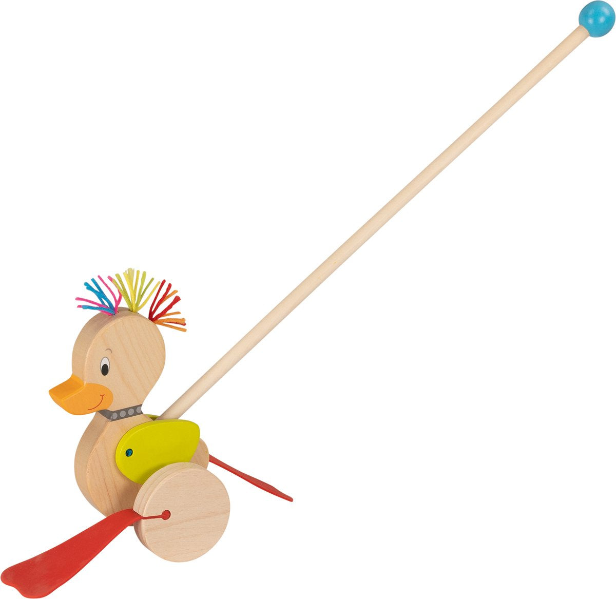 Goki Wooden Push Figura Duck