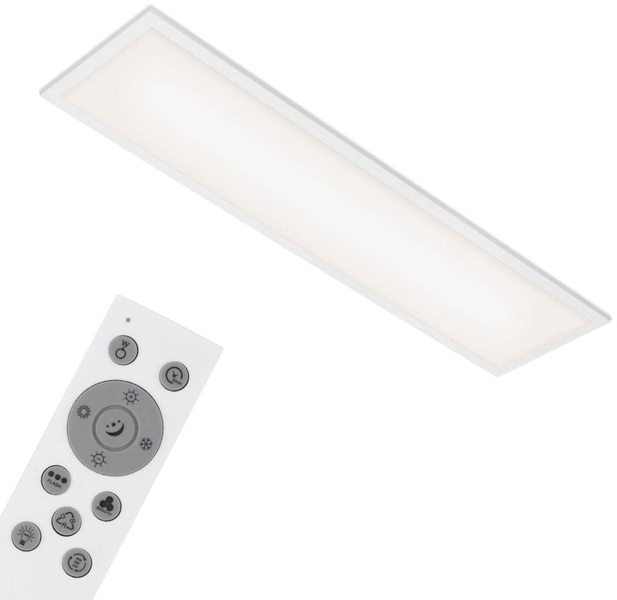 Briloner colour - led plafonniére - plafondlamp - ultraplat design - incl. afstandsbediening - cct kleurtemperatuurregeling - rgb-kleurwisselregeling - traploos dimbaar via afstandsbediening - ip20 - 24w