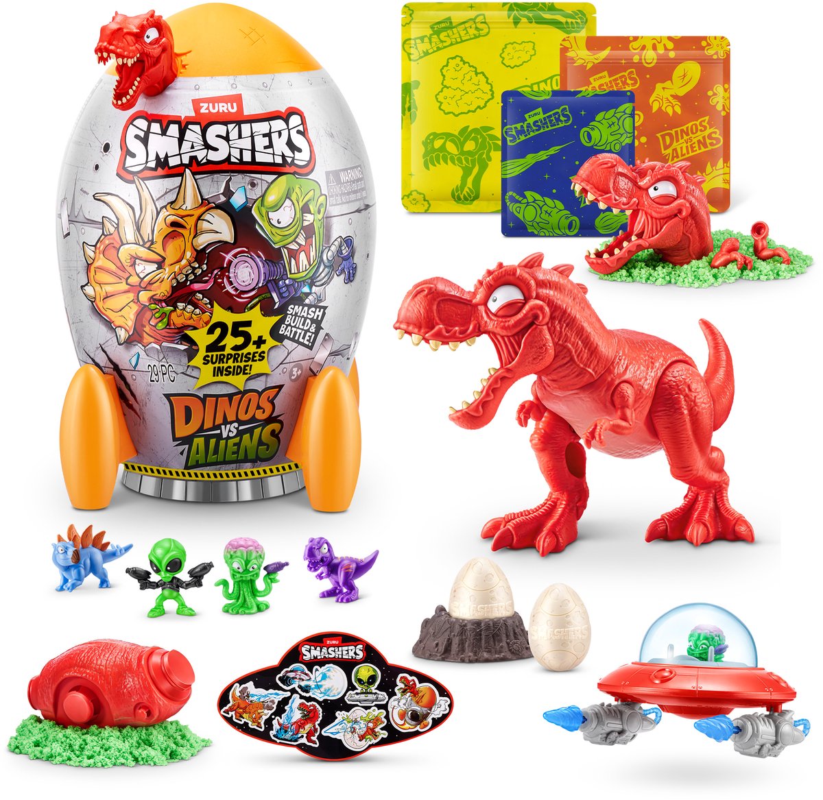 Smashers dino vs aliens medium (t-rex) de zuru