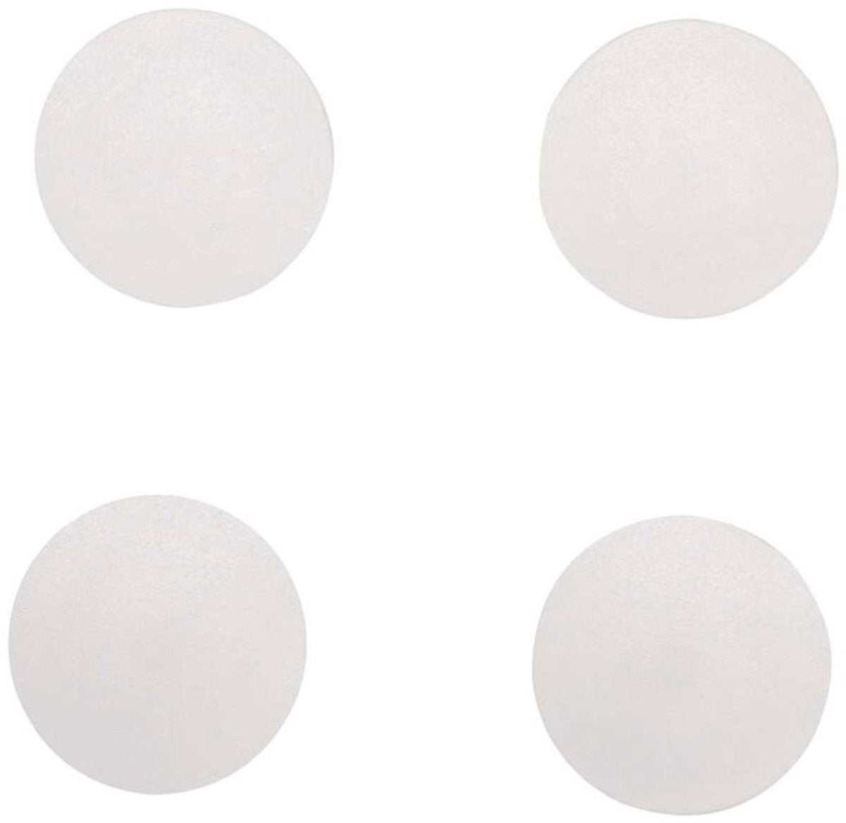 Magnete maglio solido rotondo 4 pezzi 0,8 kg plastica ferrite bruchsicher ø 3,2 x 0,96 cm bianco