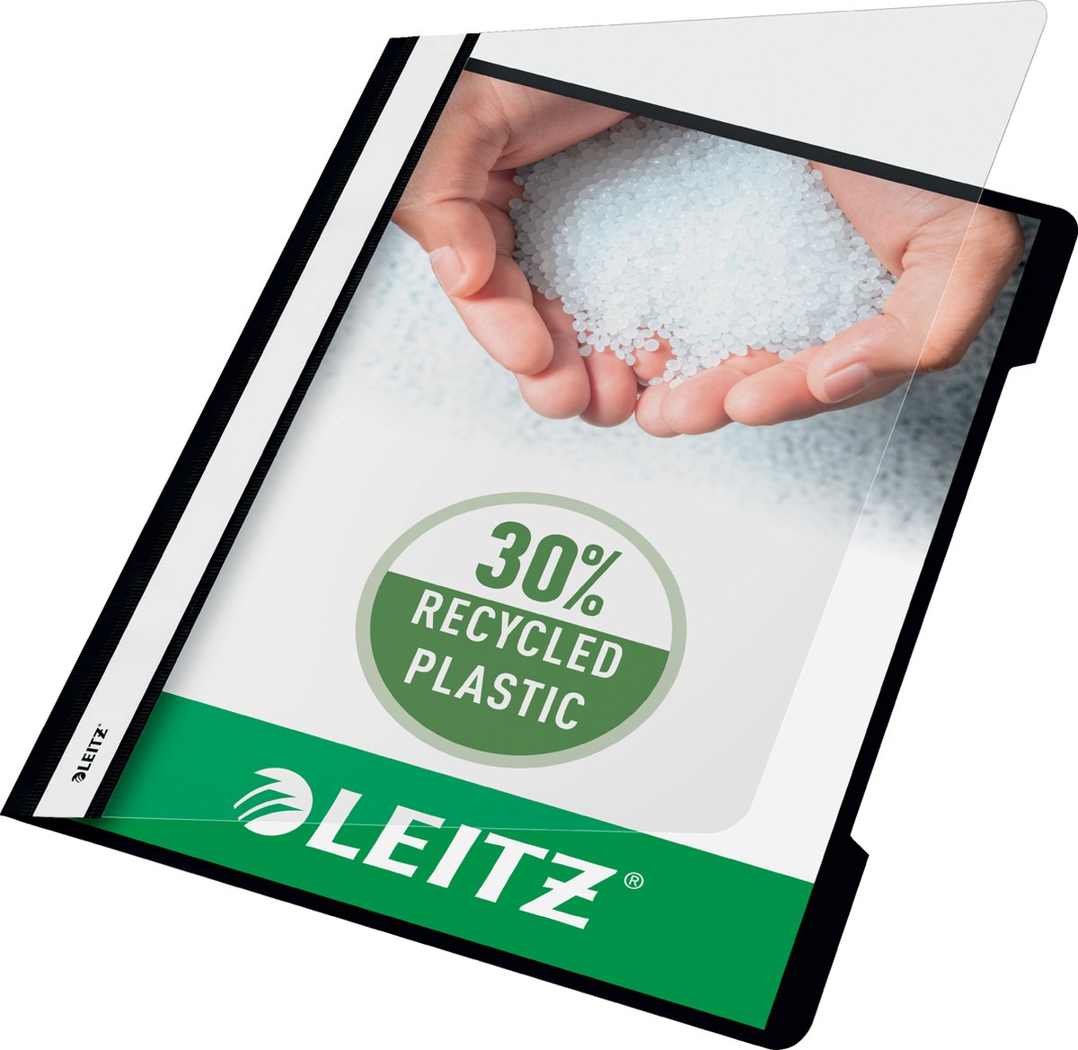 Fissatore rapido Leitz A4 - 30% plastica riciclata pre-consumo - 25 pezzi - nero