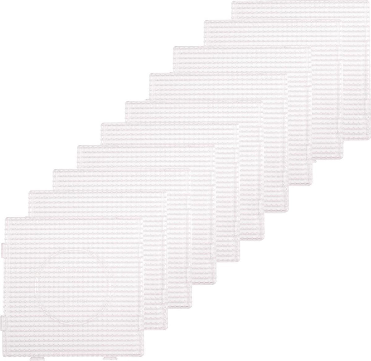 Vaessen creative • piastra base quadrata con perline termoadesive 10 pz.