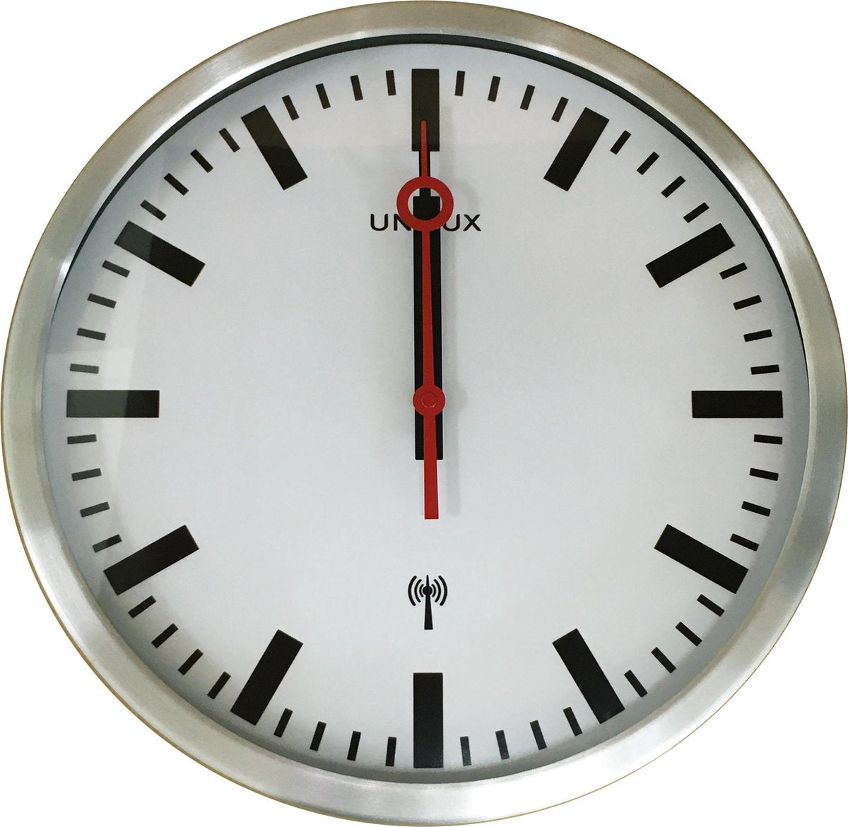 Reloj emisora Unilux gris radiocontrolado.