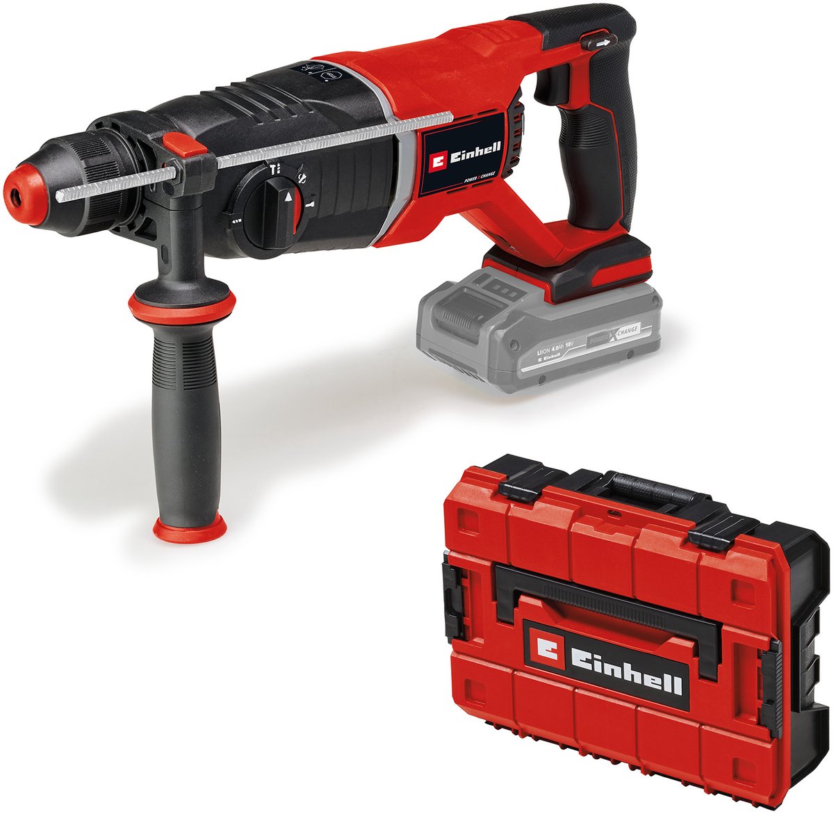 Taladro percutor inalámbrico profesional Einhell TP-HD 18 26 D LI BL Solo - Power