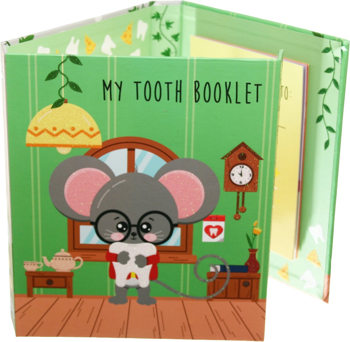 Toothwonders – mi folleto de dientes toothmouse - inglés - libro de colección de dientes con cierre magnético