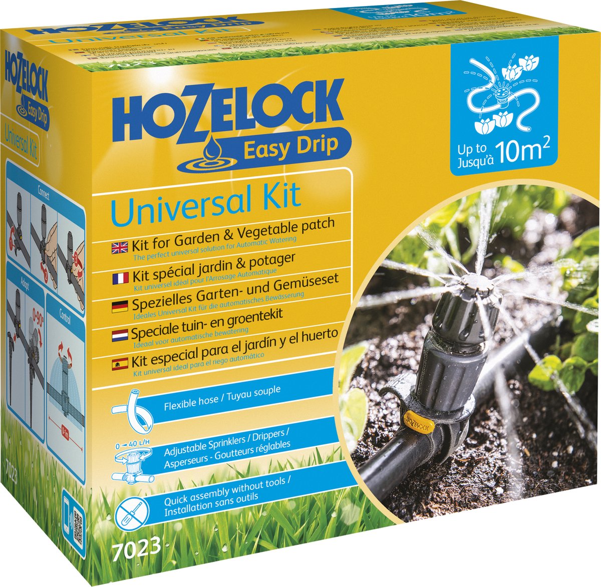 Hozelock easy drip mini sprinkler startset voor maximaal 10 (pot)planten