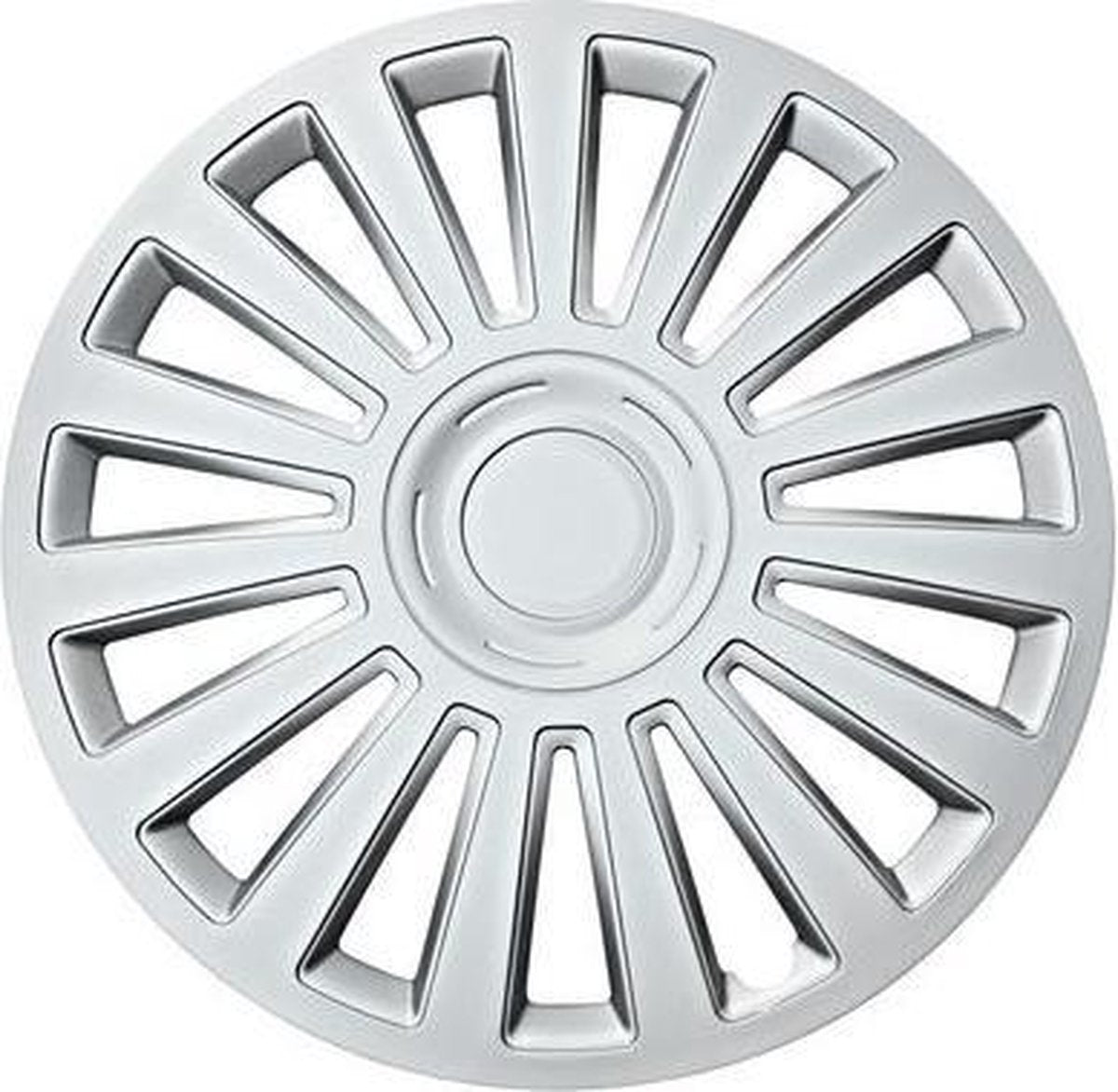 Auto più coprimozzi California 16 pollici ABS argento set da 4